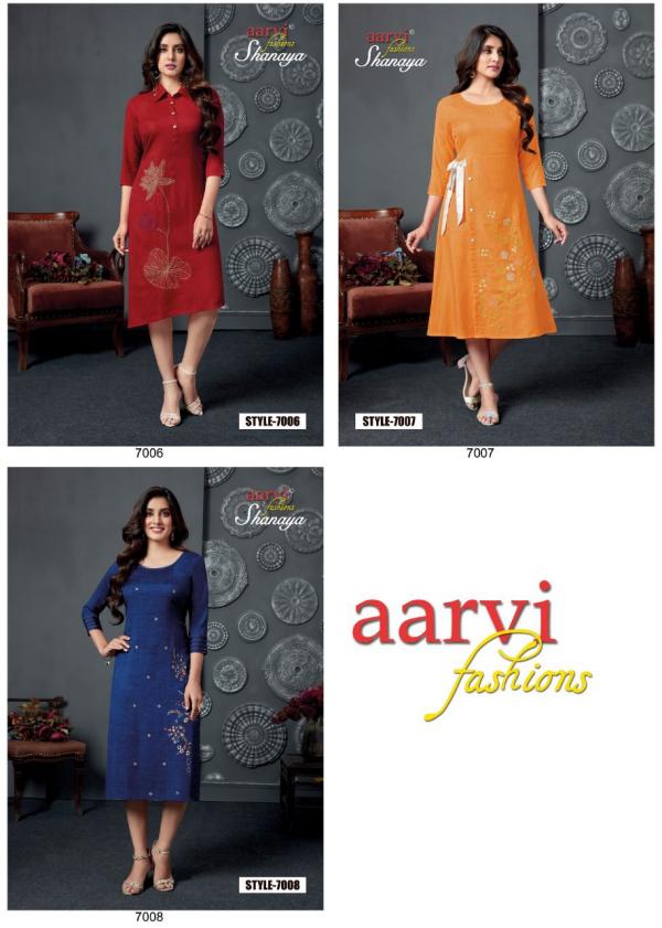 Aarvi Shanaya Vol-5 Cotton Designer kurti Collection